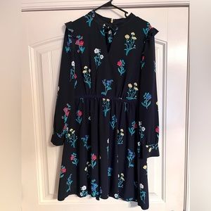 Never been worn NAVY long sleeve Draper James dress!! Precious floral print